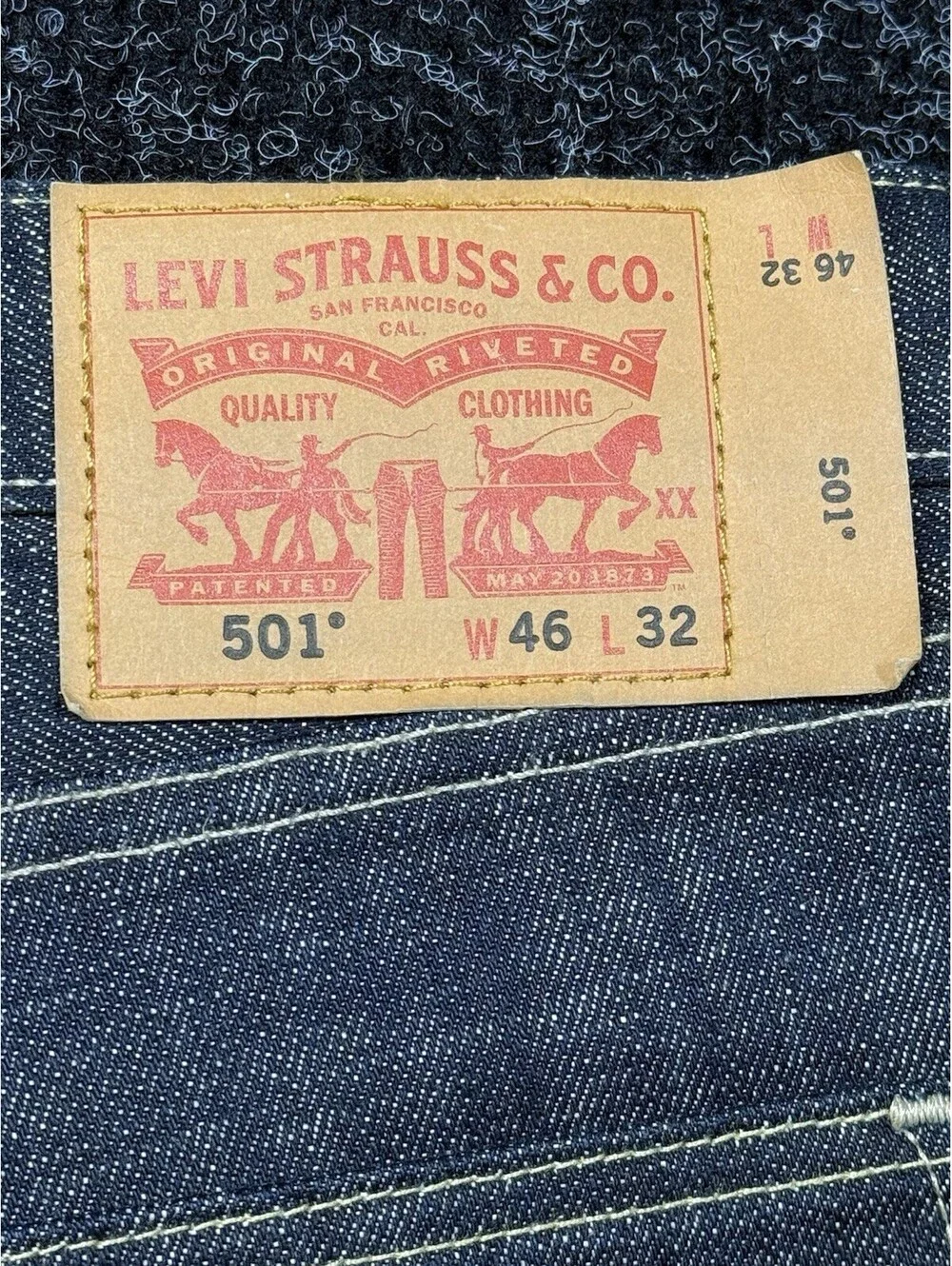 Levi's Men's Dark Wash Blue Straight Fit Cotton Denim Jeans Mid Rise 500